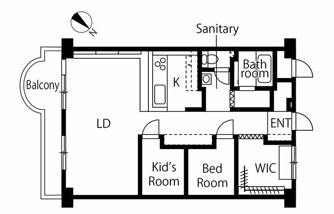 リノベーション後の間取り図
