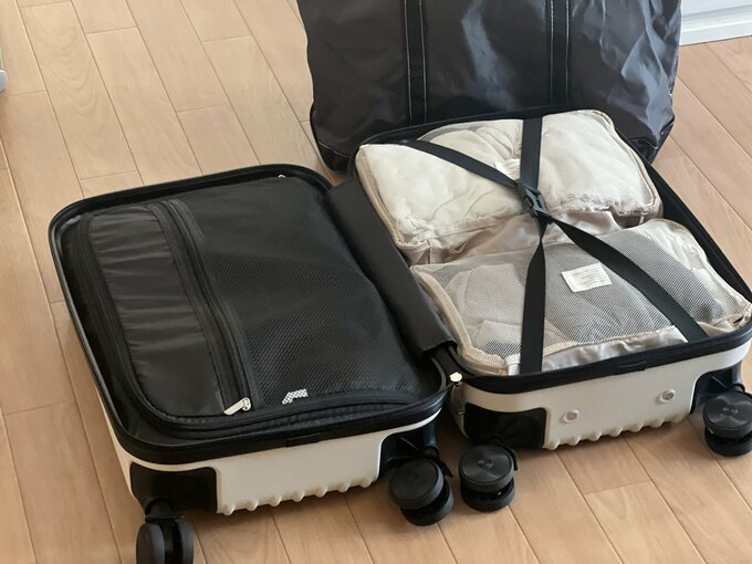 かなさん旅行の荷物