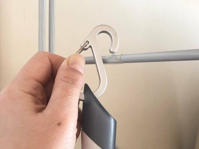 小さいサイズのS字フックにワイパー