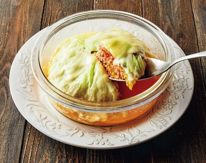 キャベツのミートミルフィーユ