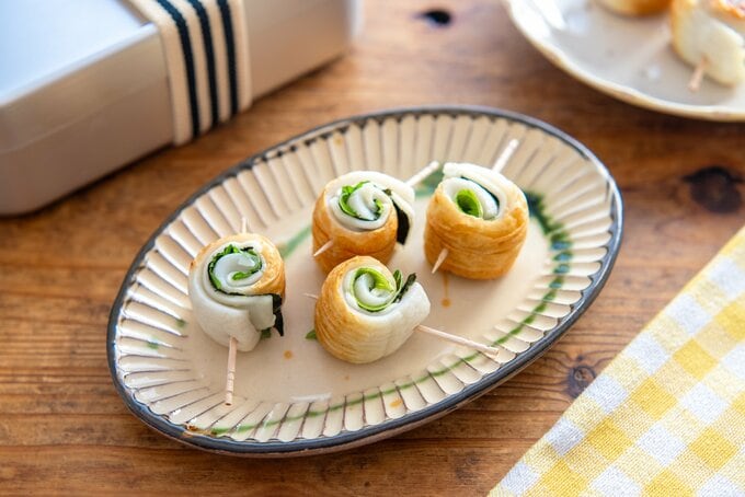 ちくわの青じそ海苔チーズ巻き