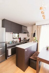 テーマカラーの茶とシルバーでシックに統一