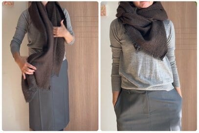 50代、ストールは「雑に巻く」ほうがおしゃれ！アウターとの合わせ方も解説