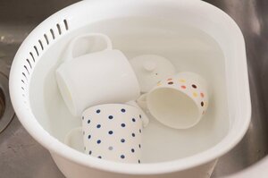 つけおきしてピカピカに