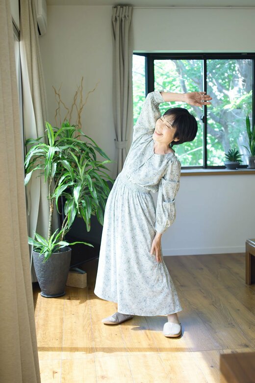 動画作成の前に、毎日行うラジオ体操。“やる気スイッチ”にもなっています