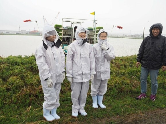 松井由希子さんの水稲の農業体験記