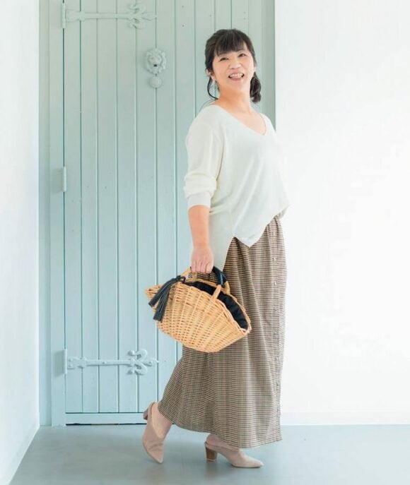 首元をVネックに変える