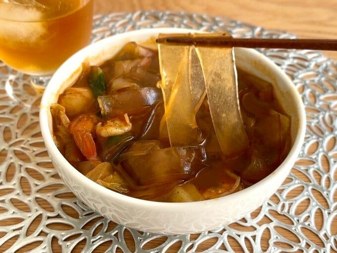 春雨と麻辣湯の組み合わせ