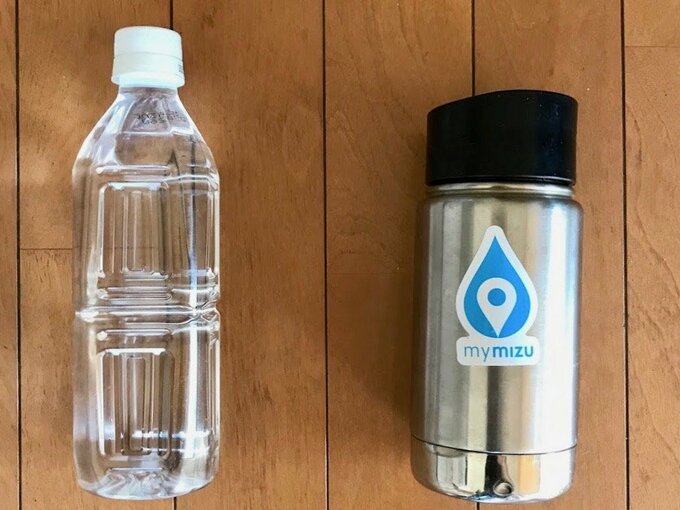 ペットボトルと水筒