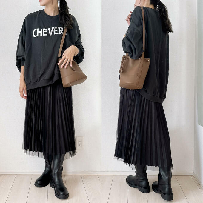 ブーツスカートコーデ