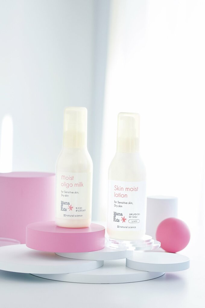 ママ&キッズ モイストオリゴミルク、スキンモイストローション