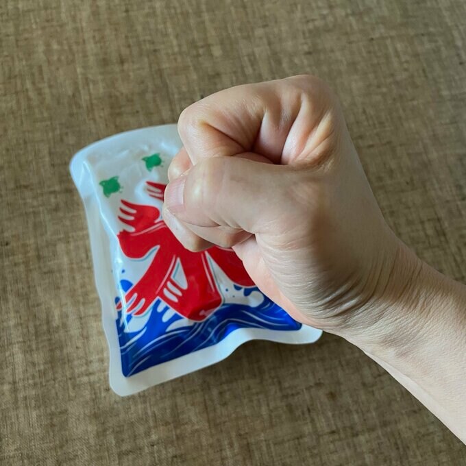 適度な強さで叩くだけ