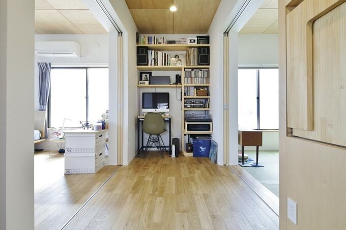 古材を生かして、快適な二世帯