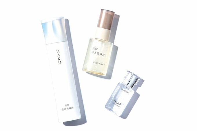 美容液やオイル3つ