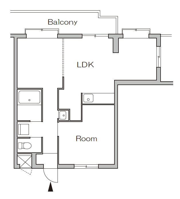 リノベーション前の間取り図