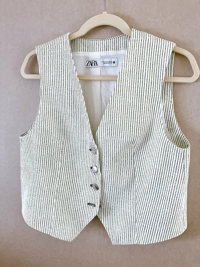 さわやかな柄のベスト