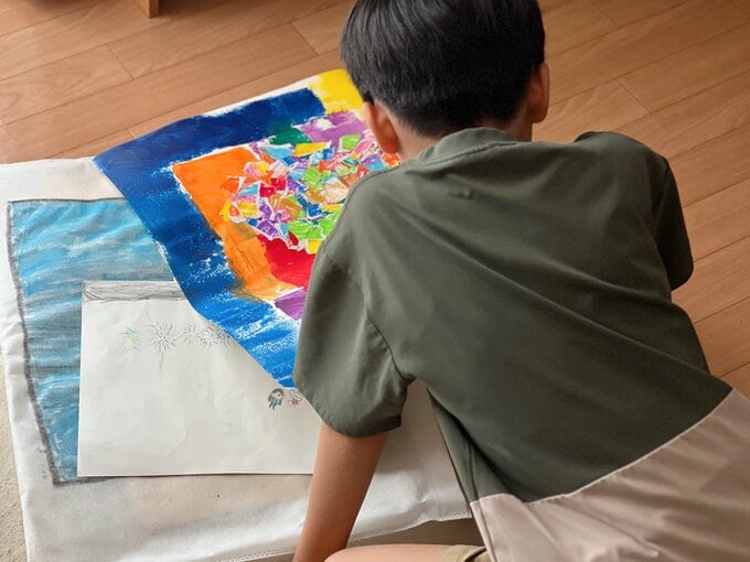 子ども お絵描き