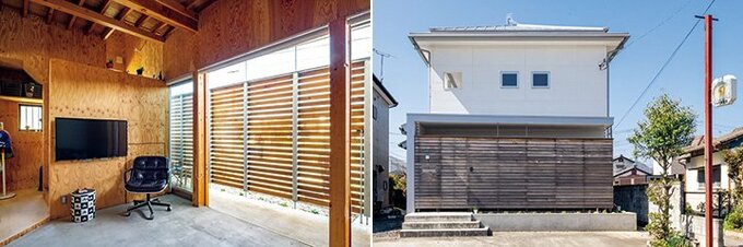 ウチ土間からの眺めと外観