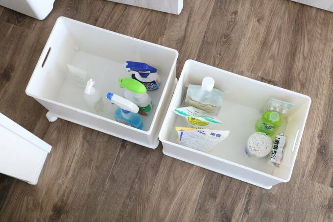 ケースに洗剤上から