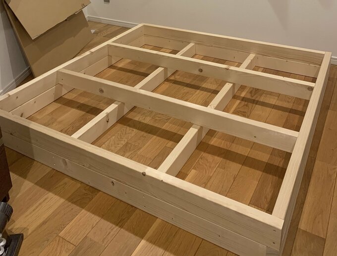 あらかじめカットして組み立て