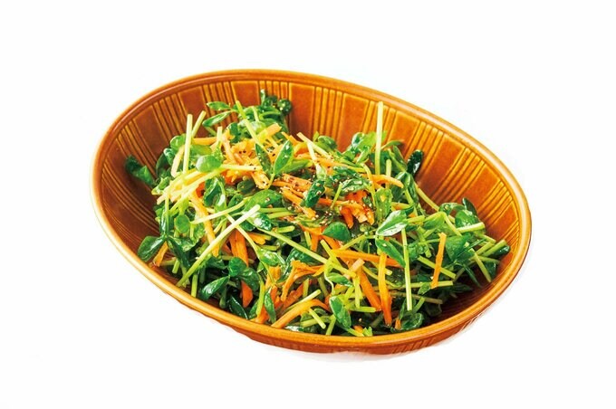 豆苗とニンジンのシャキシャキサラダ