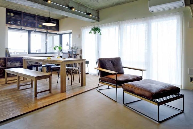 お気に入りのオーダー家具のあるLDK