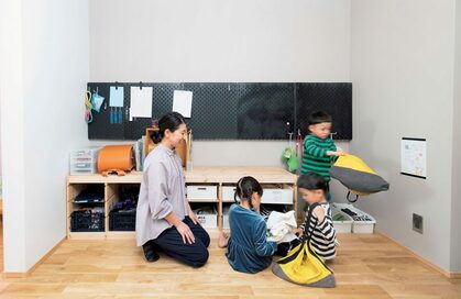 子ども4人家庭でも片づいている理由は「セミオープン収納」