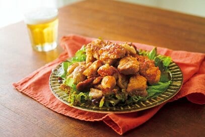 山本ゆりさんの「中華風チキン」。もみ込んで焼くだけ・から揚げより簡単