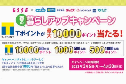 この春、注目のアイテムはコレ！＜抽選で10000Tポイントが当たるキャンペーン実施中＞