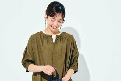1枚のシャツワンピースで「4コーデ」着まわし。簡単テクニックで印象激変