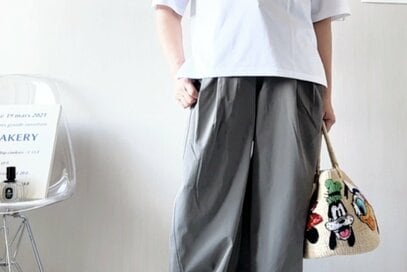 GU「バレルアンクルパンツ」は身長低めでも使いやすい！60代・154cmの着まわしコーデ4つ