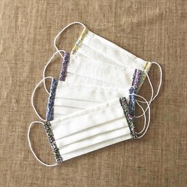 手縫いでOK。ふきん・端切れでつくるプリーツマスク