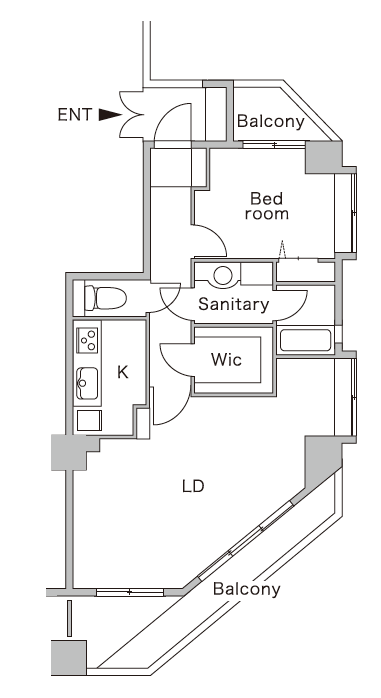 リノベーション前の間取り図