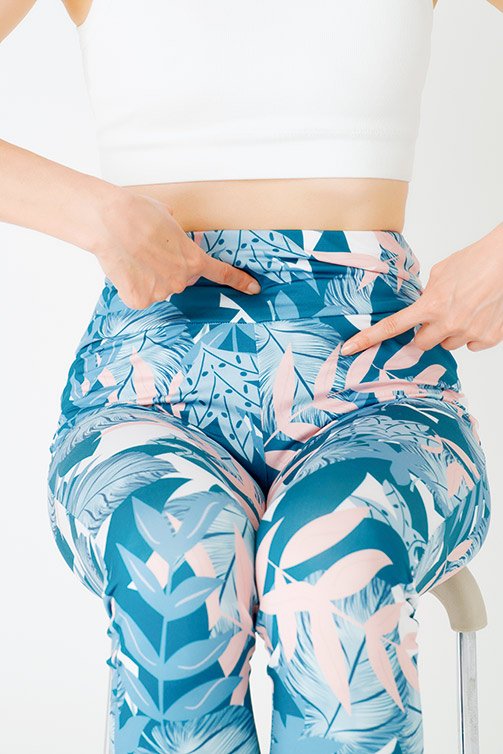 もも上げストレッチの手順1の姿勢