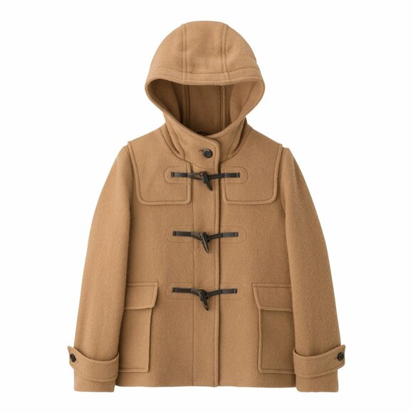 ウールブレンドショートダッフルコート