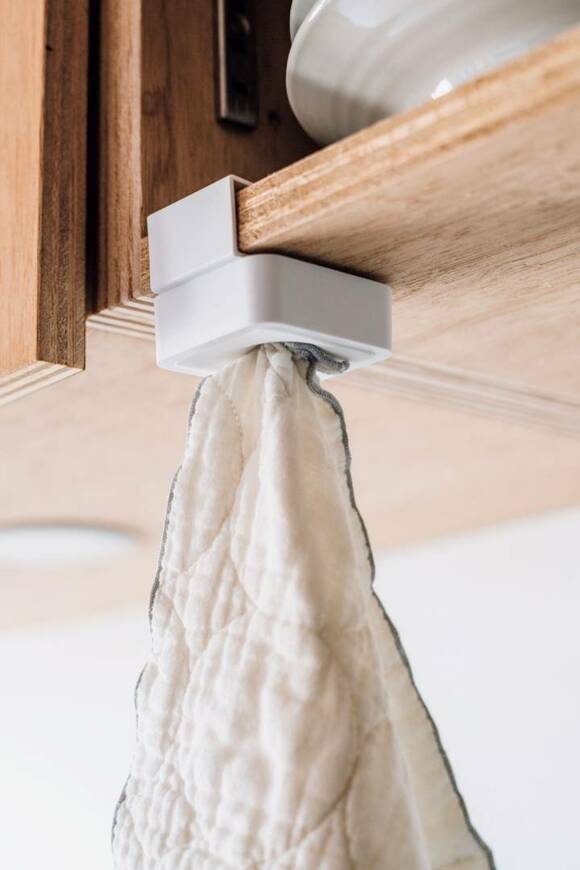 タオルホルダーとふきん