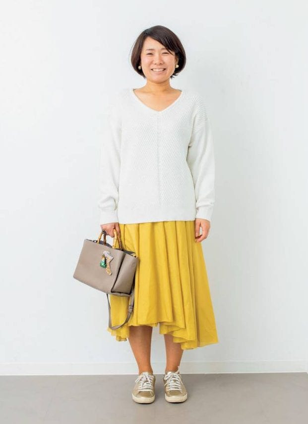 イエローフレアスカート