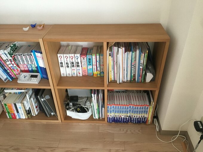 リビングにある学習セット