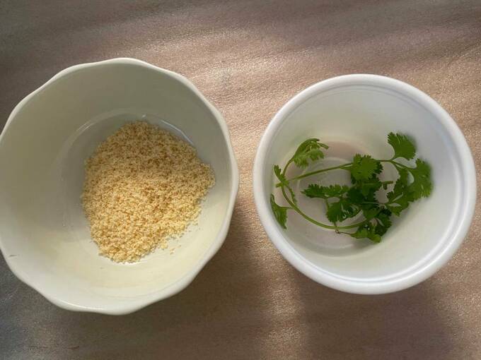 チーズとパクチー