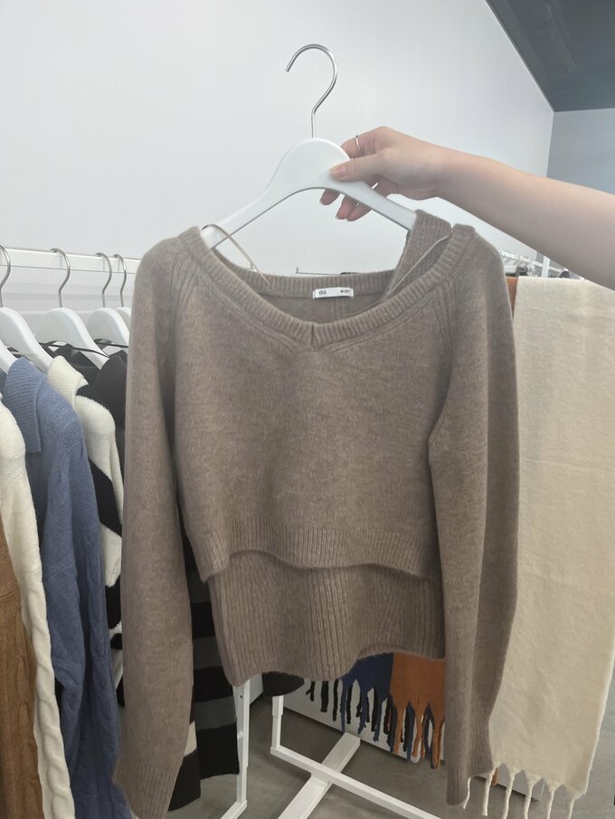 2ピースパフィータッチセーター