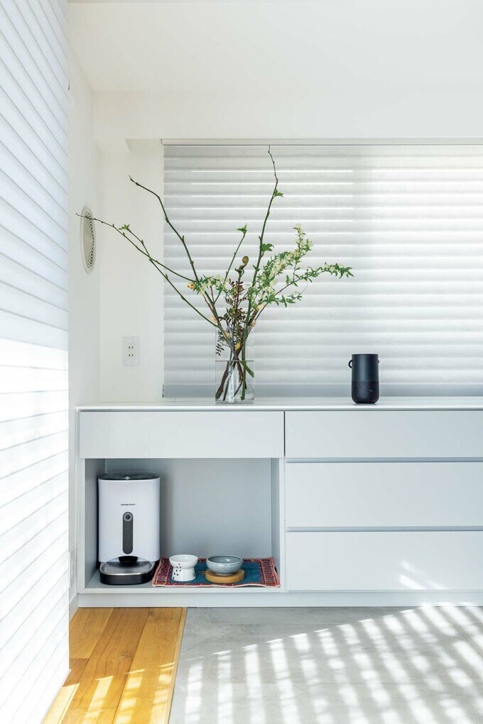 ネコの食事スペース