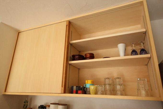 つり戸棚を開けたところ
