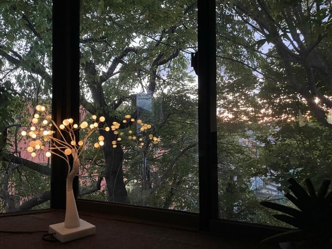 夕暮れのようす