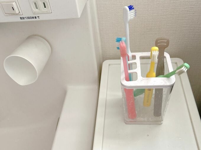 歯ブラシの置き場所
