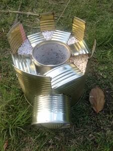 トマト缶で作れるロケットコンロ