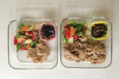 家族へのつくりおきおかず。盛りつけとテープ使いで食べ残しなし！