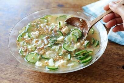 ツナ缶があれば冷や汁で決まり。みそと一緒にこんがり焼いて絶品