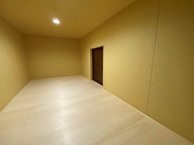 屋根裏収納の様子