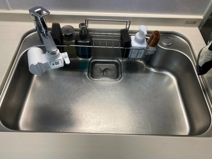 ピカピカになったシンク