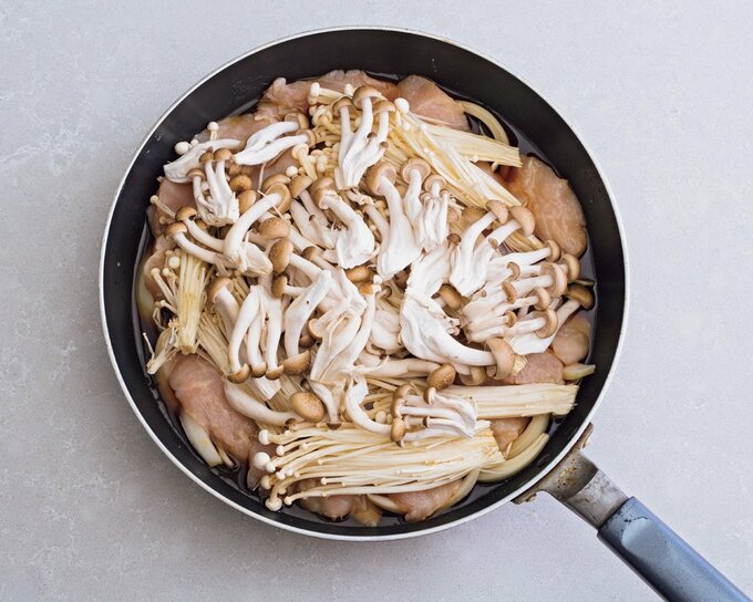 フライパンに具材